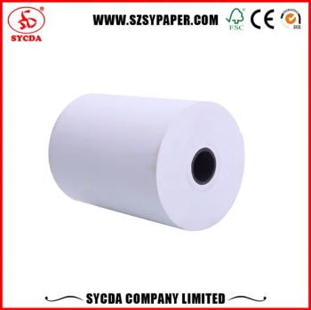 80mm Cash Register Paper Roll Thermal Paper for POS Terminal Layer 1 Image Black Origin China Trademark SY OEM - Sycda Company Limited. - China
