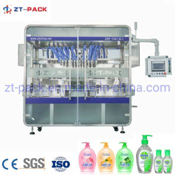 Not N95 Face Mask Making Servo Type Blow Molding Bottle Viscous Epidemic Use Liquid Gel Hand Sanitizer Disinfectant Soap Automatic Filling Machine - Jiangsu Zhongtai Packing Machinery Co., Ltd. - China