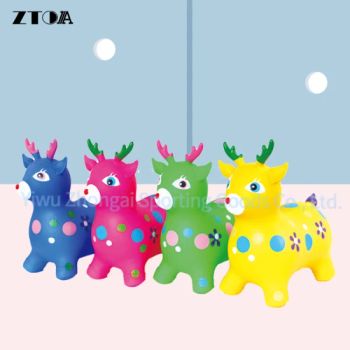 PVC Inflatable Animal Jump Toy Giraffe Customized Animal Height <1m Age 3-8 Years Trademark ZTOA Origin Yiwu China Standard Customized - ZHEJIANG ZHIGAO SPORTING GOODS Co., LTD. - China