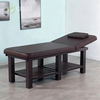 High Quality Beauty Salon Black Leather Facial Chair Bed Cosmetic Lashbed Massage Tables & Beds - Foshan Great Furniture Co., Ltd. - China