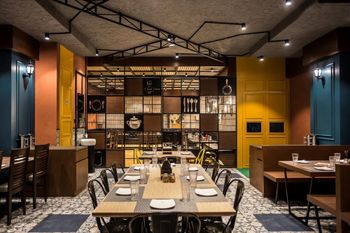 Restaurant Interior Designing Service Project Management End-to-end Project Management From Design To Execution Space Planning Efficient Space Planning For Seamless Staff And Guest - Basic Hitech Furniture Private Limited - India