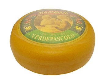 Excellent Wholesale Zarpellon Brand 59C491F Straw Yellow Color Fermented Semi Hard Cheese Maasdam Wheel Block - ZARPELLON - S.P.A. - Italy