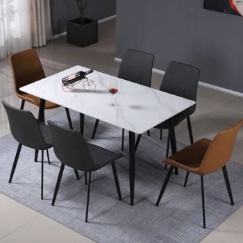 Modern Luxury Sintered Stone furniture Dining Table Set - Guangdong Hongye Shengda Furniture Co., Ltd. - China