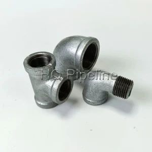 UL/ FM Galvanized Malleable Cast Iron Fittings 90 Elbow Tee Pipe Fittings - Qingdao HQ Import & Export Co., Ltd. - China