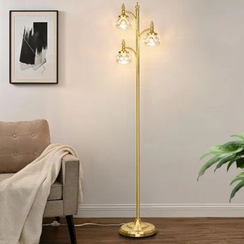 Modern Living Room Tall Standing Lamp Dimmable Tree Floor Lamps Glass Shade Corner Lamp Bedroom Office Black Floor Lamp - Dongguan Ruisen lighting technology Ltd - China