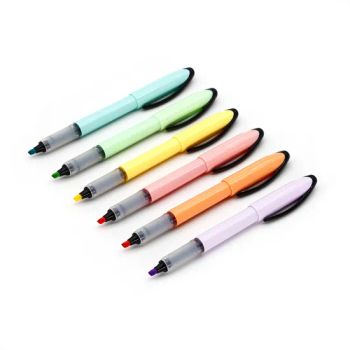 Stationery Highlighters, Pastel Colors, Chisel Tips, Purple - Qingdao Changlong Stationery Co., Ltd. - China