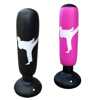 Kids Boxing Equipment Free Standing Pink Inflatable Punching Bag with Stand - Lixin Outdoor Product Co., Ltd. - China