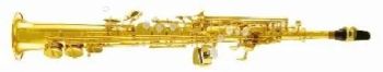 Wind Instruments General Grade Soprano Saxophone Ssp-400L Tone Bb Color Gold Origin China Number of Keys 8 Certification CE - Super Music Co., Ltd. - China