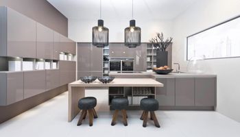 Material: Wooden Appearance: Modern German Modular Kitchen, Mount type: Wall mounted - Magical Designs - India