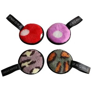 Custom Logo Face Eye Clean Pads Reusable Round Makeup Remover Pads Microfiber Make up Removing Pads for Mascara Eye Shadow - Samyong (China) Co., Ltd. - China