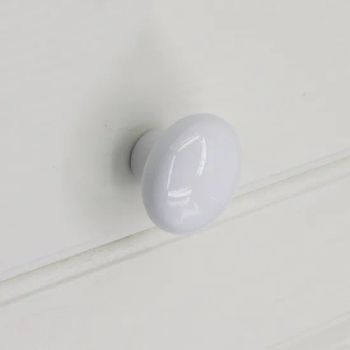 Round White Drawer Pulls Knobs Furniture Kitchen Cupboard Handles Ceramic Cabinet Handle - Guangzhou Longterm Technology Co.,Ltd. - China