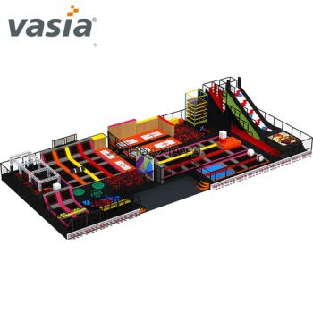 Vasia American Standard Approved Popular Drop Slide with Indoor Gym Trampoline Jump Park - Huaxia Amusement Co., Ltd. - China