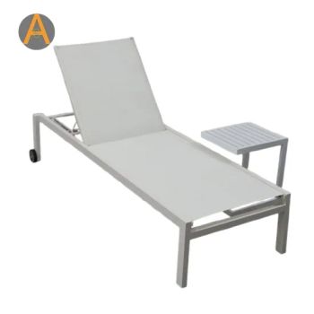 Stackable Textilene Waterproof Hotel Beach Relaxing Reclining Chaise Lounge - Foshan Artsun Furniture Co., Ltd. - China
