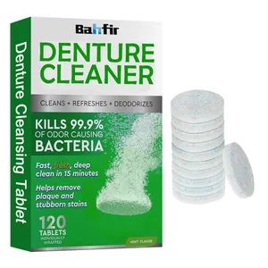 High Quality 120 PCS Denture Cleaning Tablet FDA Approved Retainer Mouth Wash Cleaning Tablets for Dentures - Jiangsu Janix Smart Care Co., Ltd. - China