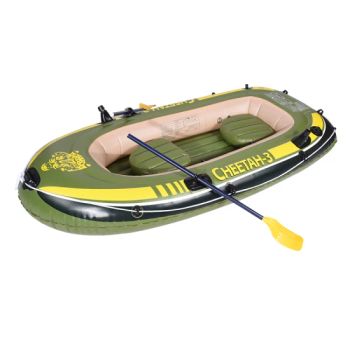 BSCI Portable 3 Persons Inflatable PVC Fishing Boats with Oars Inflatable Boats - Lixin Outdoor Product Co., Ltd. - China