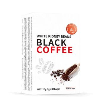 Private Label Zero Burden White Kidney Bean Extract Instant Black Coffee Powder Nutrition Supplements Sugar & Carbohydrates Control - Zhuo Shang Biotechnology Co. Ltd, - China