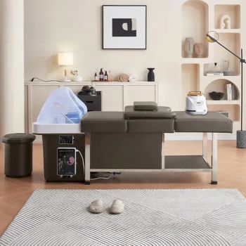 Comfortable Salon Hair Wash Bed with Water Storage Tank Thai Massage Head SPA Shampoo Bed for SPA Treatments - Foshan St. Burton Industrial Co., Ltd. - China