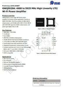 Gwq5929A 4900 to 5925MHz High Efficiency LTE WiFi GaAs RF Power Amplifier IC Gpowertek RF Amplifier RF Modules - General Power Microelectronics Technology Ltd. - China