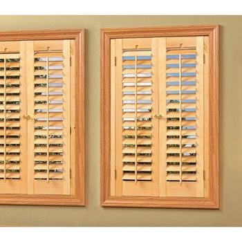Wooden Full Height Window Shutters, Thickness: 5-16 Mm Width 110 cm Height 150 cm Material Wooden Style Full Height Position - Eco Naturals Exim Private Limited - India