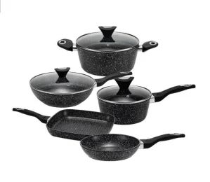 High Capacity Household Kitchen Pots and Pans Non Stick Cookware Set - Ningbo Sv Plastic Hardware Co., Ltd. - China