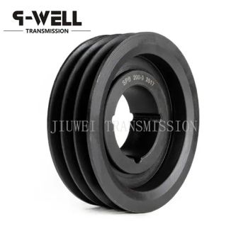 Blacken Cast Iron Industry Transmission Coupling V Type Belt Pulleys - Hangzhou Jiuwei Transmission Co., Ltd. - China