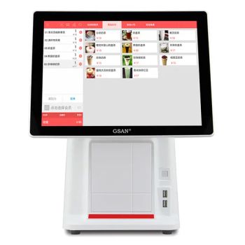 15 Inch Dual Touch Screen Monitor Cash Register POS Terminal Machine - Guangzhou City GSAN Science & Technology Co., Ltd. - China