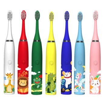Sonic Electric Toothbrush Rechargeable Cartoon Smart Children Toothbrushes for 3-15 Year Old Kids Waterproof Electric Toothbrush - Skylark Network Co., Ltd. - China