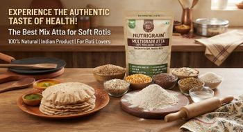 Atta a low GI High fiber mix atta wheat flour - Aditi organic - India