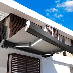 Premium Commercial Full Cassette Awning Sunshade for Shop Heavy Duty Aluminum Folding Arm Retractable Awning - Mhua Group - China