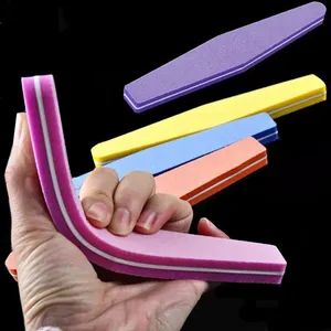 Professional Nail Buffer Wholesale Quality 6 Colors Sponge Nail Files 100/180 - JIANGXI YAESHII BEAUTY SERVICE CO., LTD . - China