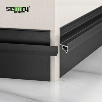 Beautiful Waterproof Floor LED Light Wall Flooring LED Skirting Board Aluminum LED Baseboard Lighting Skirting LED Floor Lights - Foshan Shensheng Building Material Technology Co., Ltd. - China