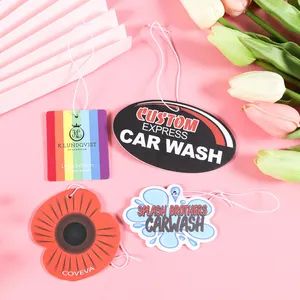 Custom Long Lasting Car Hanging Smell Deodorant Air Freshener Paper Wholesale Auto Air Refresher - Xiamen Haoxingjia Elastic Fabric Co., Ltd. - China