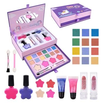 Kids Makeup Box Kit with Nail Polish and Lip Gloss - Guangdong Akia Technology Co., Ltd. - China