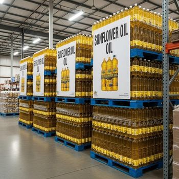 Refined sunflower oil healthy cooking solution suitable for frying baking and bulk supply for global food manufacturers - EcoRoma GmbH - Germany