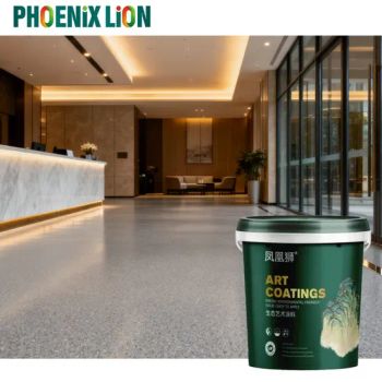 Anti-Slip Seamless Phoenix Lion Epoxy Colored Sand Floor Paint for Hospitals - Dongguan Meilida New Materials Technology Co., Ltd. - China