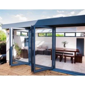 French Door Gate Malaysia Doors Exterior with Screens Metal Bifold Black Doors - Zeyi Aluminum Co., Ltd. - China