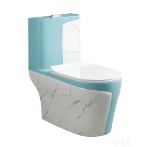 Gold Line One Piece Toilet Marble One Piece Toilet 848-Po ODM Ok OEM Ok Cbm 0.17 Origin China Style Chinese Model NO. - Guangdong Leen Sanitary Ware Technology Co., Ltd. - China