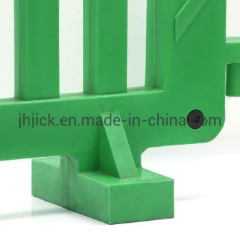 Rotational Moulding Plastic 1745 mm 15kg Retractable Movable Fence Traffic Green Barrier - Zensun Co., Ltd. - China