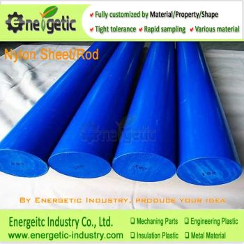 Blue Polyamide Nylon Rod for Plastic Bearings, Nylon Bar, Nylon Blocks, Nylon Plastic Blocks, Nylon Rod, Nylon Bar, PA Sheet, Mc Nylon Rod - SHENZHEN ENERGETIC UNITED INDUSTRY CO., LTD. - China