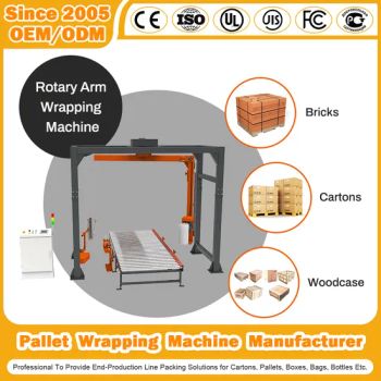 Online Rotary Arm Wrapper Prestretch/Stretch Roll POF PE Film Strapping Wrap Top Push Packaging Inline Rotary Arm Wrapping Machine for Chemical Textile Machine - Elite Machinery Group Co., Ltd - China
