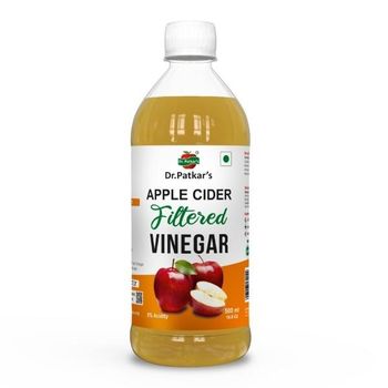 Apple Cider Vinegar 500ML (Dr. Patkar’s) (ACV Filtered Vinegar) - Natures Shopy - India