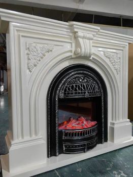 Factory Made French European Wood Electric Fireplace, Mantel - Jinjinrui Limited - China