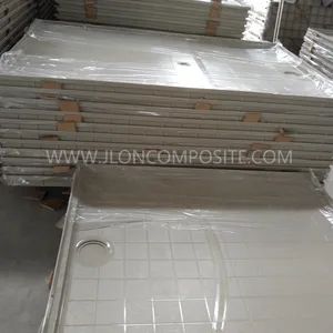 off Centre Waste Position Hot Cast Shower Trays Size 1300*1000 Trademark JLON Thickness 4-5mm Base Material GRP HS Code - CHANGZHOU JLON COMPOSITE CO., LTD. - China