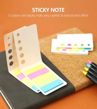 Office Supplies Mini Notebook Desk Organizer Memo Note Pads Sticky Notes and Page Marker 5 Color Mini Sticky Pad - Newstar Industrial Limited - China