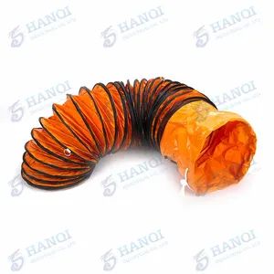 Durable PVC Steel Wire Ventilation Duct for Exhaust Systems Shape Round Trademark HANQI Model NO. 600mm Weight - Shandong Hanqi Industrial Co., Ltd. - China