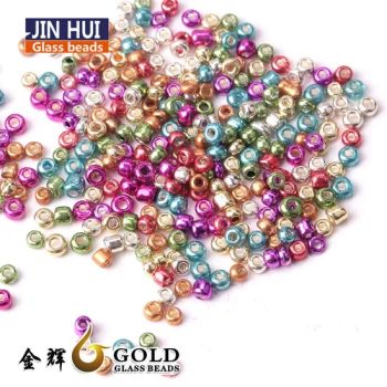 Fashion Glass Seed Beads DIY Beads Silver Jewelry Metal Beads - Jiangyin Jinhui Arts & Crafts Co., Ltd. - China