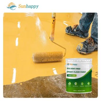 High Gloss Solvent-Free Epoxy Floor Paint Colored Epoxy Rezin Wear-Resistant Concrete Liquid Epoxy Floor Coating - Tianjin Sunhappy New Materials Co., Ltd. - China