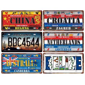 Wholesale Personalized 30 15cm Classic Vintage Garage Home Garden Decorative Poster Retro Sign Metal Tin Plate Wall Decor Plaque - Xiamen Homer Trading Co., LTD - China