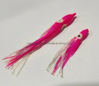 Luminous Squid Lure Soft Plastic Octopus Skirts Fishing Lure - SHANTOU YUNXING TRADING CO.,LTD. - China
