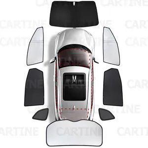 Magnet Car Sunshades Car Accessories Auto Parts Origin China Model NO. Z01 Trademark MFINE Material Polyster HS Code - Hebei Cartine Car Accessories Co., Ltd. - China